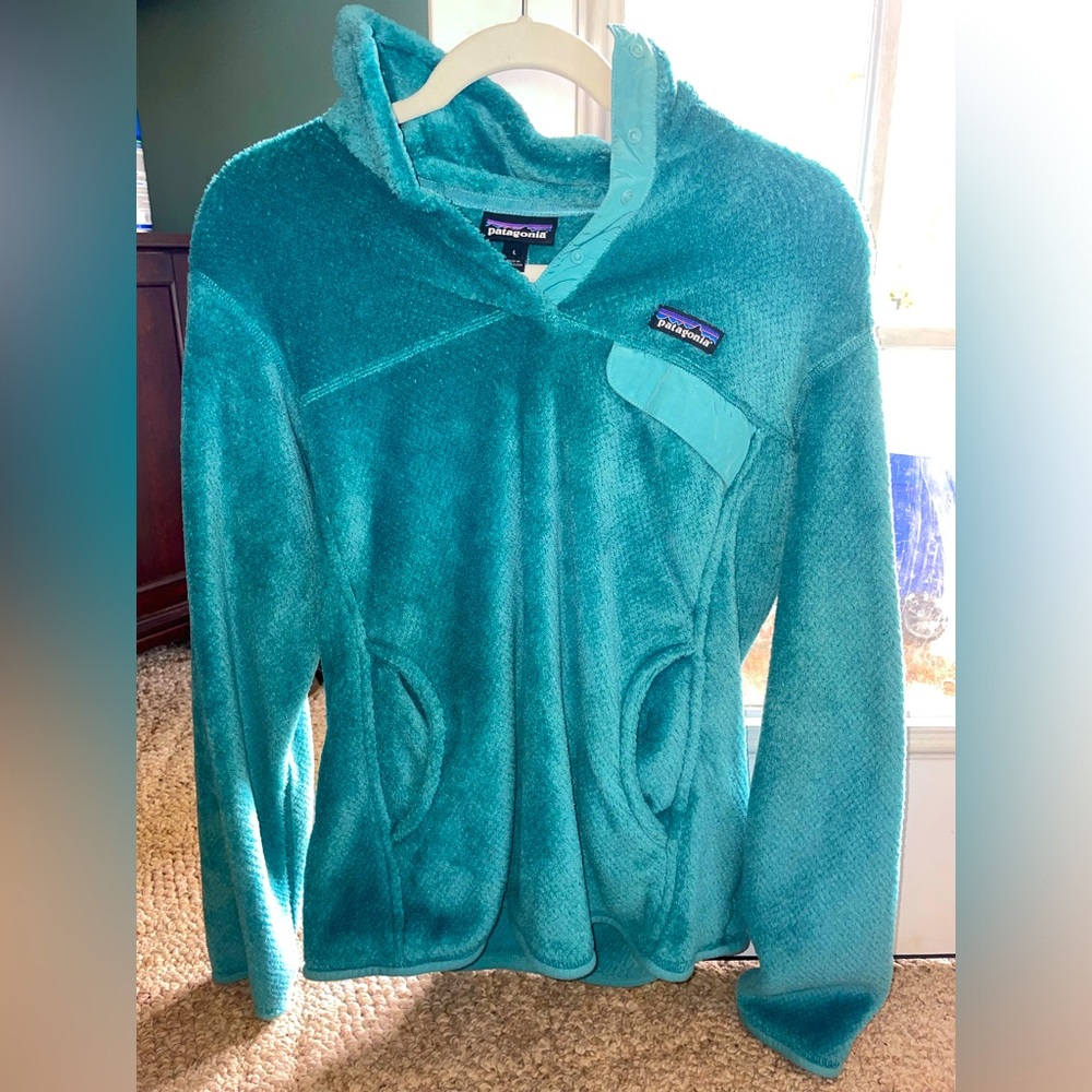 Blue fleece Patagonia quarter zip